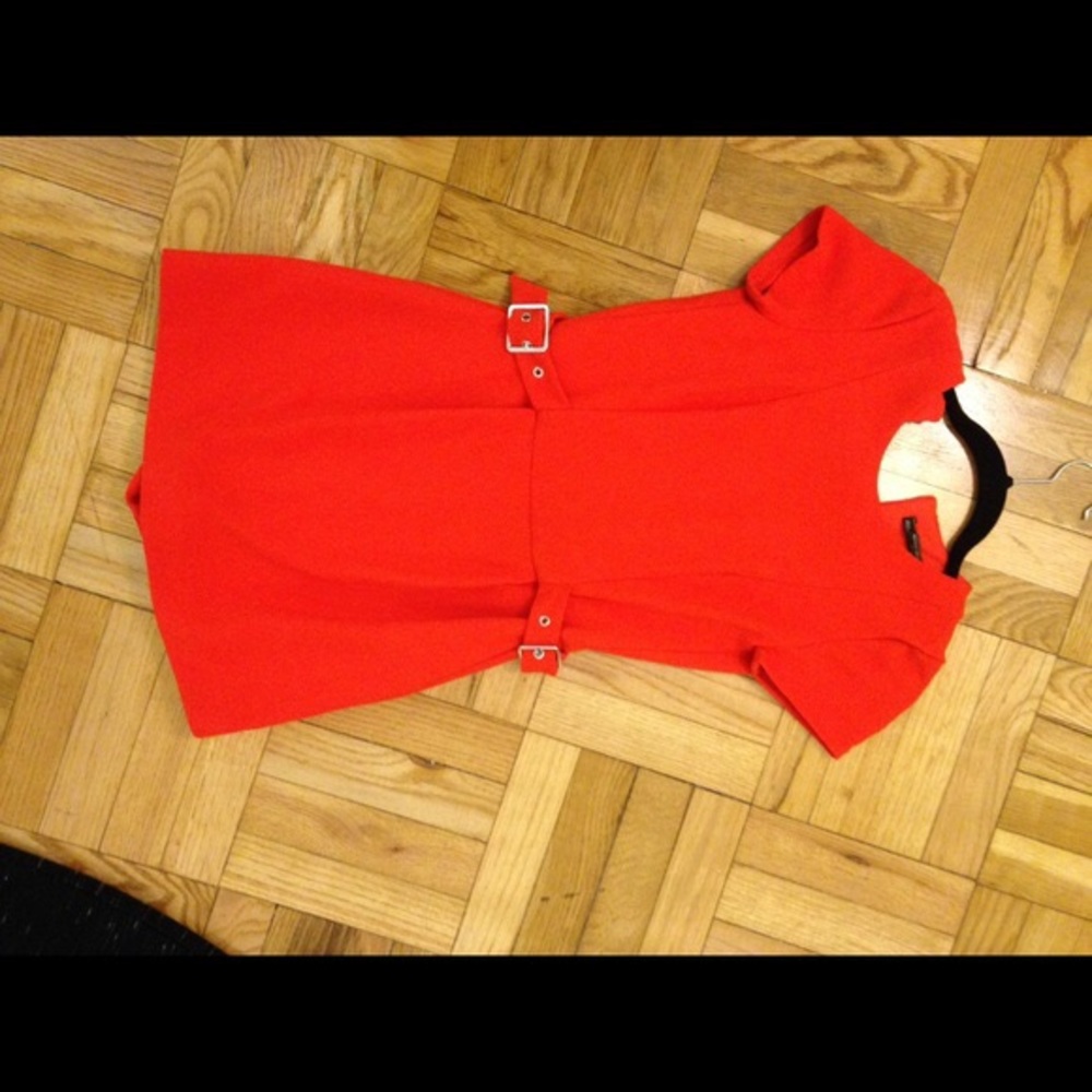 Orange Red Zara Skort Romper